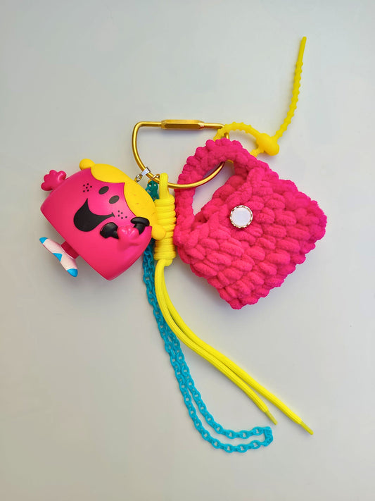 porte bonheur Gri-gri / Bijou de sac Madame Call coloré et fun tribu monsieur madame