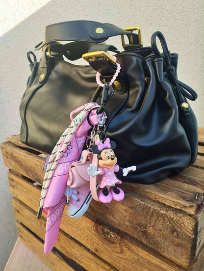 Gri-gri totem au style rétro avec breloques vintage et tissus réinventés, pièce unique Totem Pop
